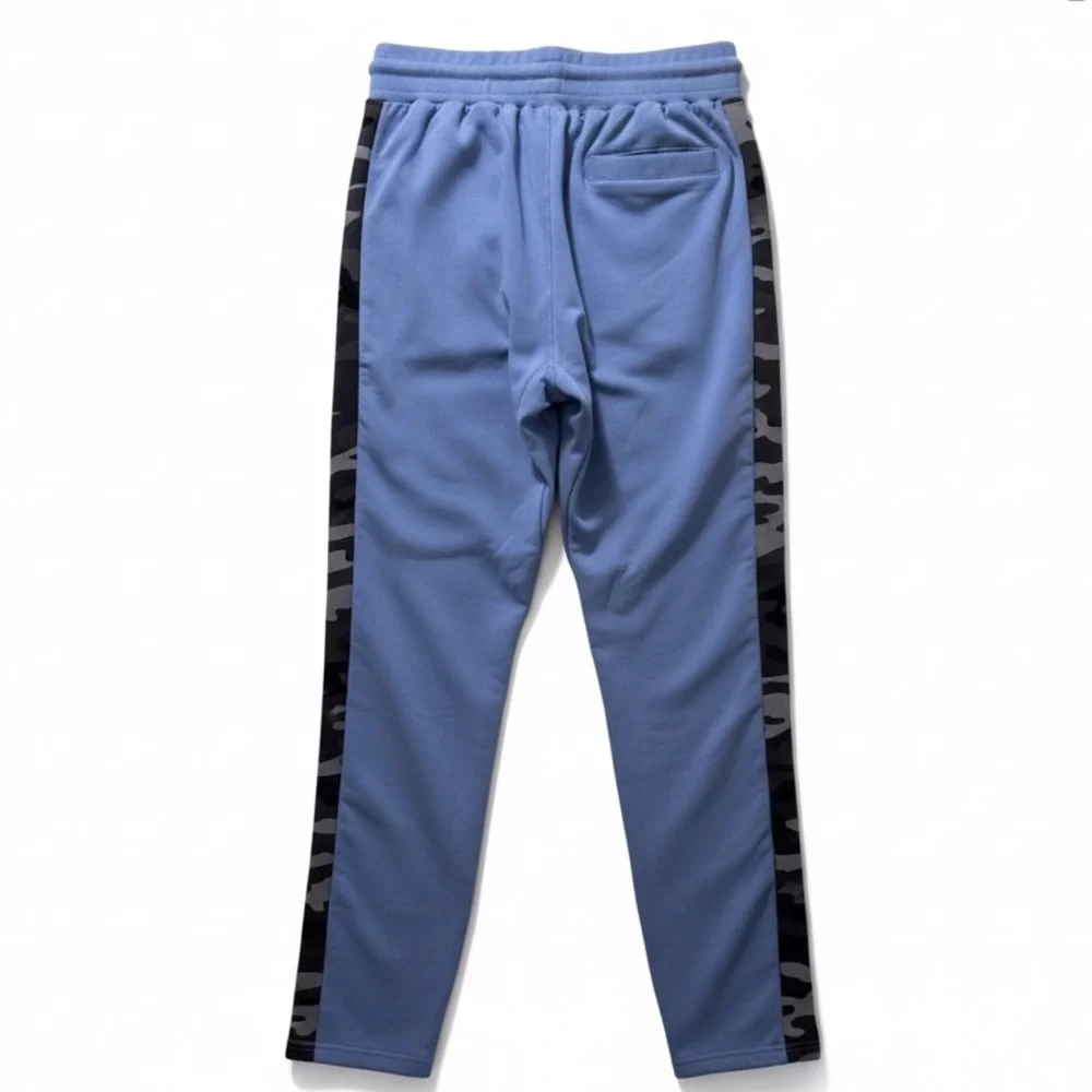 Aimpact Men’s Joggers Blue/Blk Camo Zip Leg Joggers Size-Small NWT